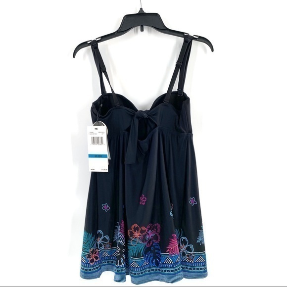 NWT!CoCo Reef Five Way Blk 36/38C Swimdress Black - Picture 7 of 11
